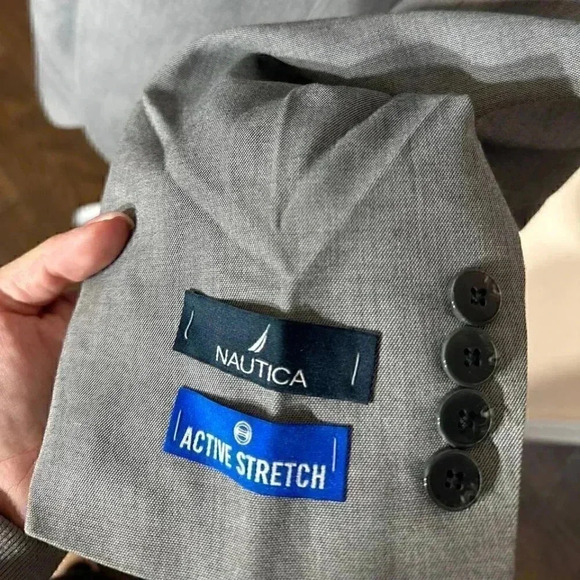 Nautica Men's Modern-Fit Bi-Stretch Suit 40L - Picture 10 of 16